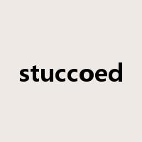 stuccoed是什么意思