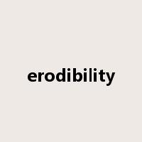 erodibility是什么意思