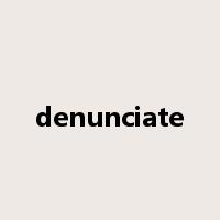 denunciate是什么意思