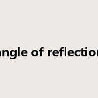 angle of reflection是什么意思