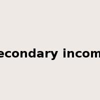 secondary income是什么意思