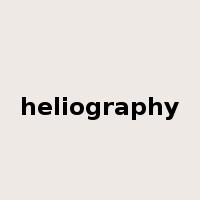 heliography是什么意思