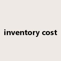 inventory cost是什么意思