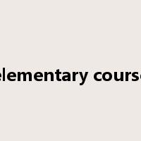 elementary course是什么意思