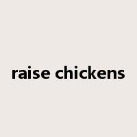 raise chickens是什么意思