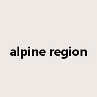 alpine region是什么意思