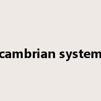 cambrian system是什么意思