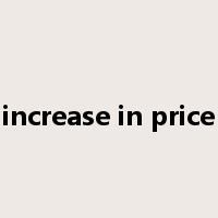 increase in price是什么意思
