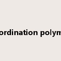 coordination polymer是什么意思