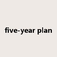 five-year plan是什么意思