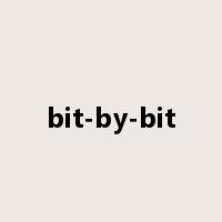 bit-by-bit是什么意思