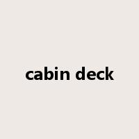 cabin deck是什么意思