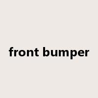 front bumper是什么意思