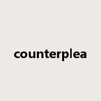 counterplea是什么意思