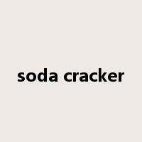 soda cracker是什么意思