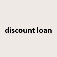 discount loan是什么意思