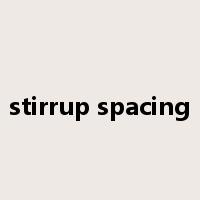 stirrup spacing是什么意思