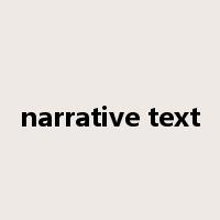narrative text是什么意思