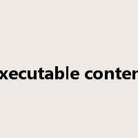 executable content是什么意思