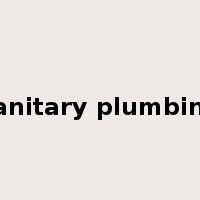 sanitary plumbing是什么意思