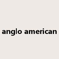 anglo american是什么意思