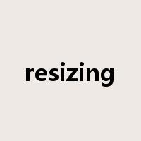 resizing是什么意思