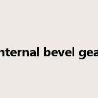 Internal bevel gear是什么意思