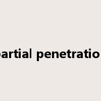 partial penetration是什么意思