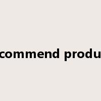 Recommend products是什么意思