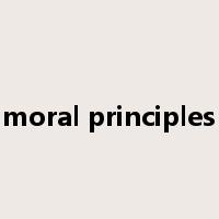 moral principles是什么意思