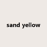sand yellow是什么意思