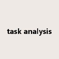 task analysis是什么意思