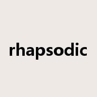 rhapsodic是什么意思