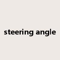 steering angle是什么意思