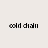 cold chain是什么意思