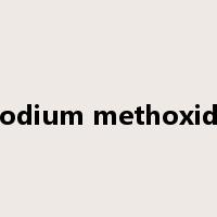 Sodium methoxide是什么意思
