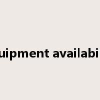 equipment availability是什么意思