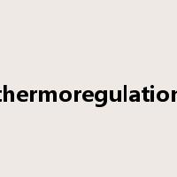 thermoregulation是什么意思