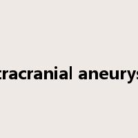 Intracranial aneurysm是什么意思