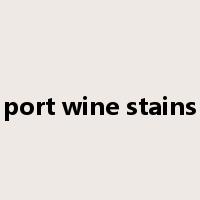 port wine stains是什么意思