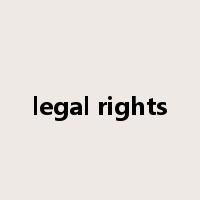 legal rights是什么意思
