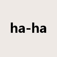 ha-ha是什么意思