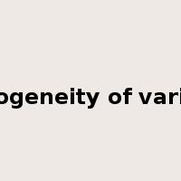Homogeneity of variance是什么意思
