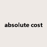absolute cost是什么意思