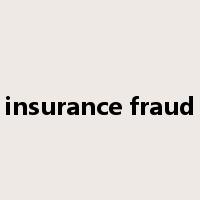 insurance fraud是什么意思