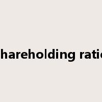 shareholding ratio是什么意思
