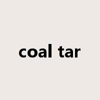 coal tar是什么意思