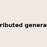 distributed generation是什么意思
