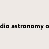 national radio astronomy observatory是什么意思