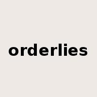 orderlies是什么意思